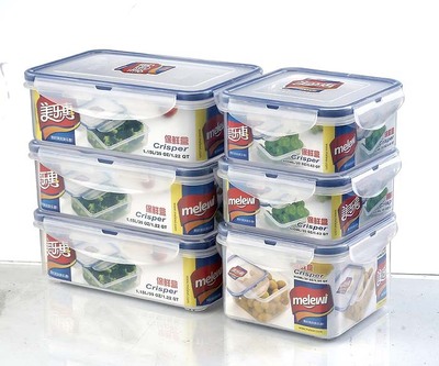 【廠家批發定做2014年創意新款塑料保鮮盒六件套 禮品促銷鎖扣飯盒】價格,廠家,圖片,保鮮盒、飯盒,臺州市黃巖美都塑膠-
